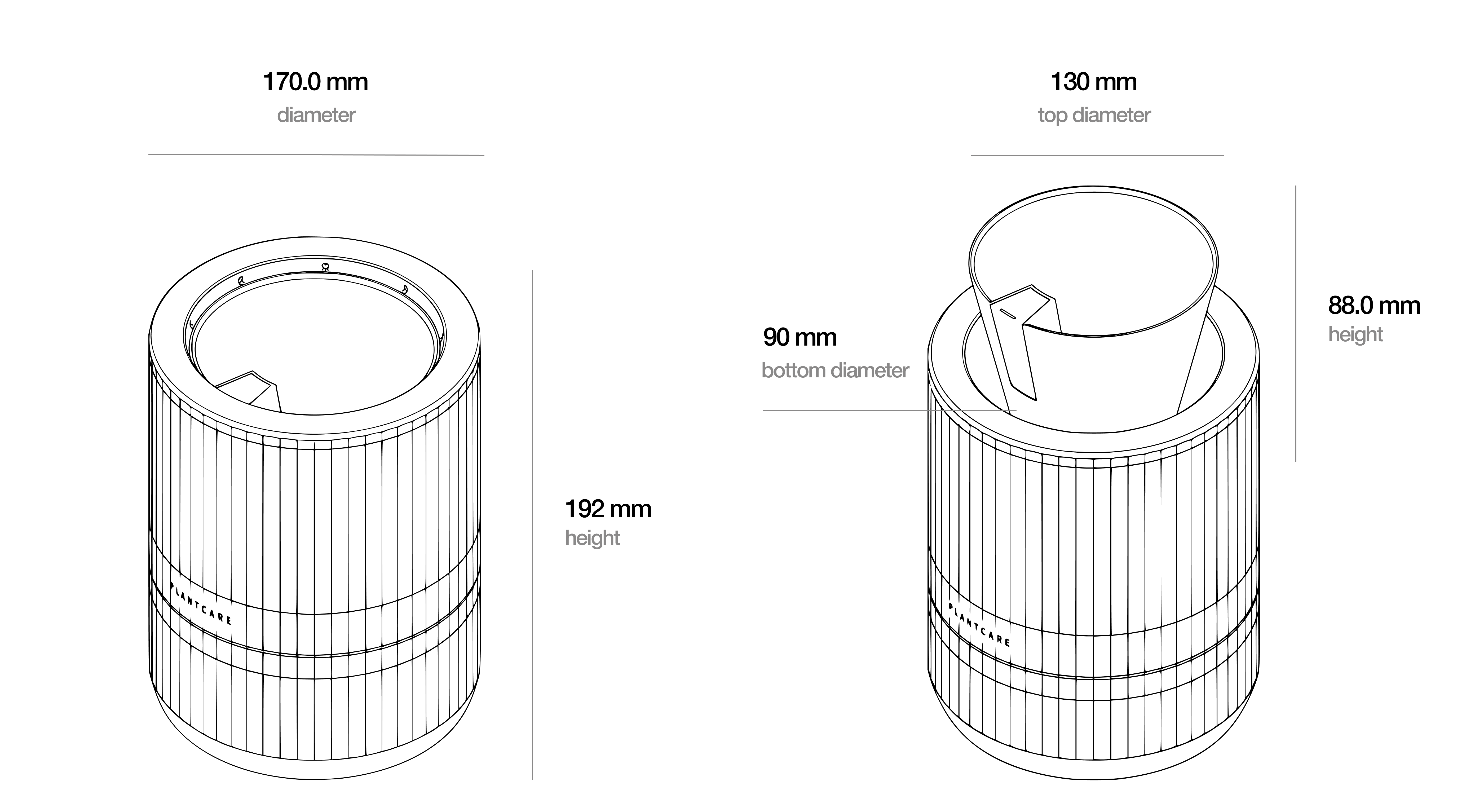 plantcare dimensions